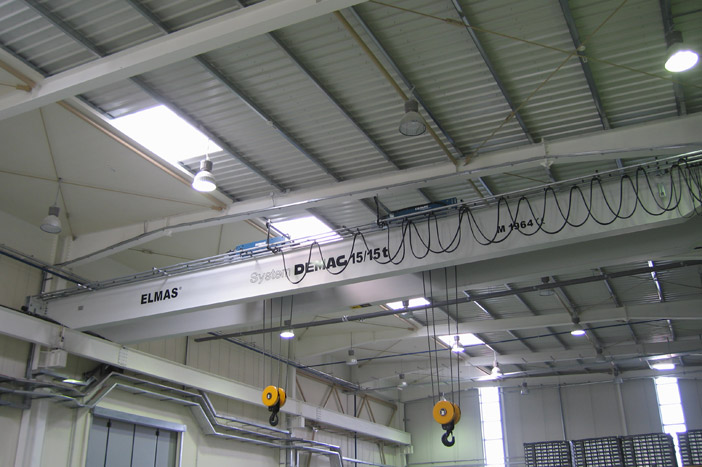 Double-girder industrial crane 15/15 t – System DEMAG